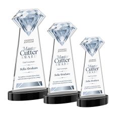 Gemstone Full Color Black on Alberton Base Crystal Award - Newest Additions
