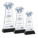 Gemstone Full Color Black on Hartford Base Crystal Award