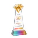 Gemstone Full Color Prismatic on Hartford Base Crystal Award
