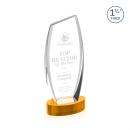 Colorado Amber on Base Peak Crystal Award