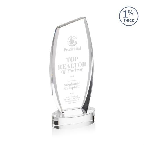 Corporate Awards - Crystal Awards - Colorado Clear on Base Peak Crystal Award