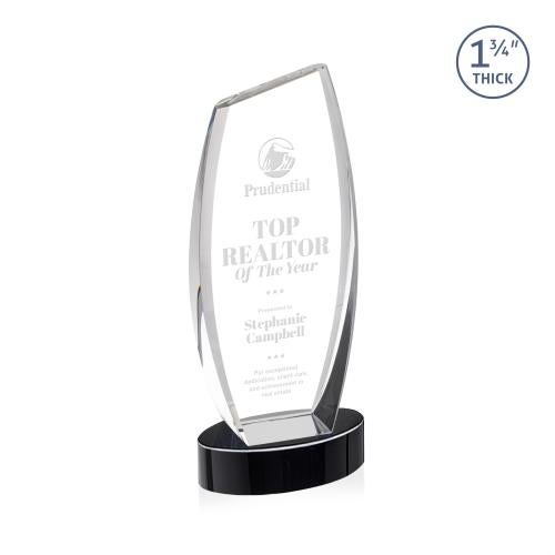 Corporate Awards - Crystal Awards - Colorado Black on Base Peak Crystal Award