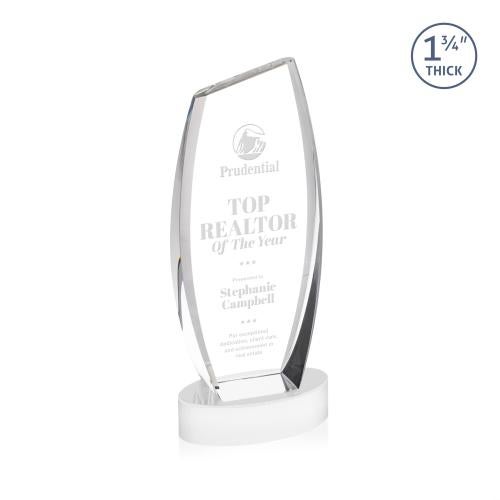 Corporate Awards - Crystal Awards - Colorado White on Base Peak Crystal Award
