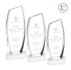 Colorado White on Base Peak Crystal Award - Sales Awards