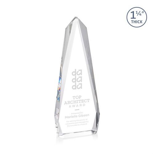 Corporate Awards - Crystal Awards - Cheswick Obelisk Crystal Award