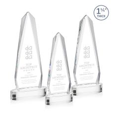 Cheswick Clear on Alberton Base Obelisk Crystal Award - Newest Additions