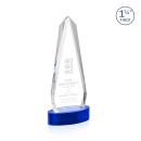 Cheswick Blue on Alberton Base Obelisk Crystal Award