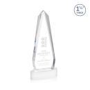 Cheswick White on Alberton Base Obelisk Crystal Award