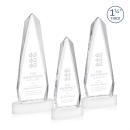 Cheswick White on Alberton Base Obelisk Crystal Award