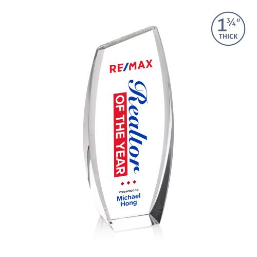 Corporate Awards - Crystal Awards - Colorado VividPrint Clear Peak Crystal Award