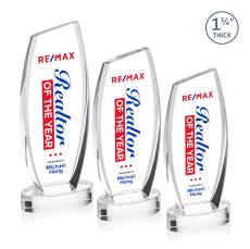 Colorado Full Color Clear on Base Peak Crystal Award - Crystal Awards