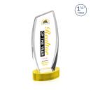 Colorado Full Color Gold on Base Peak Crystal Award