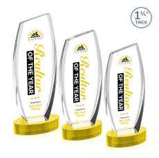 Colorado Full Color Gold on Base Peak Crystal Award - Newest Additions
