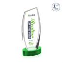 Colorado Full Color Green on Base Peak Crystal Award