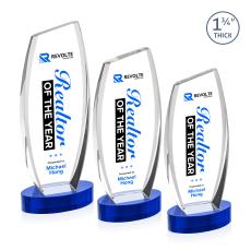 Colorado Full Color Blue on Base Peak Crystal Award - Newest Additions