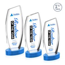 Colorado Full Color Sky Blue on Base Peak Crystal Award - Newest Additions