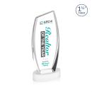 Colorado Full Color White on Base Peak Crystal Award