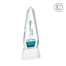 Cheswick Full Color Clear on Entwhistle Base Obelisk Crystal Award