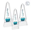 Cheswick Full Color Clear on Entwhistle Base Obelisk Crystal Award
