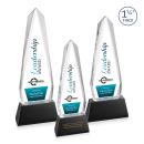 Cheswick Full Color Black on Entwhistle Base Obelisk Crystal Award