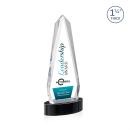 Cheswick Full Color Black on Alberton Base Obelisk Crystal Award