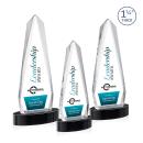 Cheswick Full Color Black on Alberton Base Obelisk Crystal Award