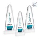 Cheswick Full Color White on Alberton Base Obelisk Crystal Award
