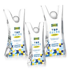 Full Color Emmet 8" People Crystal Award - Crystal Awards