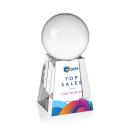 Crystal Ball Full Color Spheres on Tall Base Crystal Award