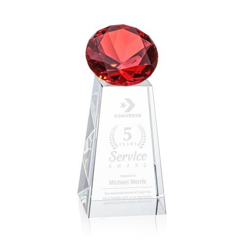 Corporate Awards - Award Shapes - Diamond Awards - Novita Ruby Crystal Award