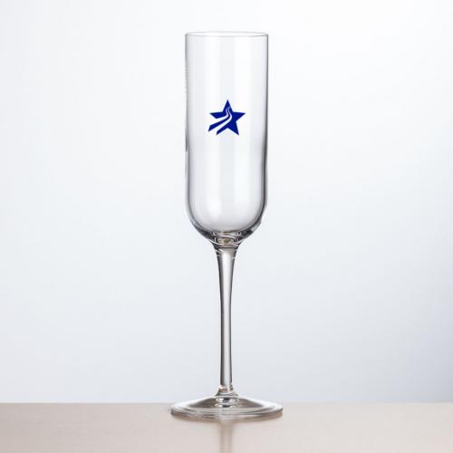 Corporate Gifts, Recognition Gifts and Desk Accessories - Etched Barware - Mariella Flute - Imprinted 7oz