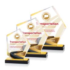 Driffield Full Color Gold Acrylic Award - Quick Trophies and Rush Awards