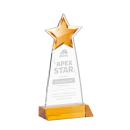Starlite Amber Star Crystal Award