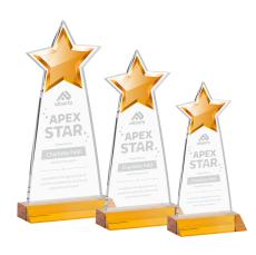 Starlite Amber Star Crystal Award - Newest Additions