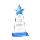 Starlite Sky Blue Star Crystal Award