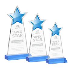 Starlite Sky Blue Star Crystal Award - Newest Additions