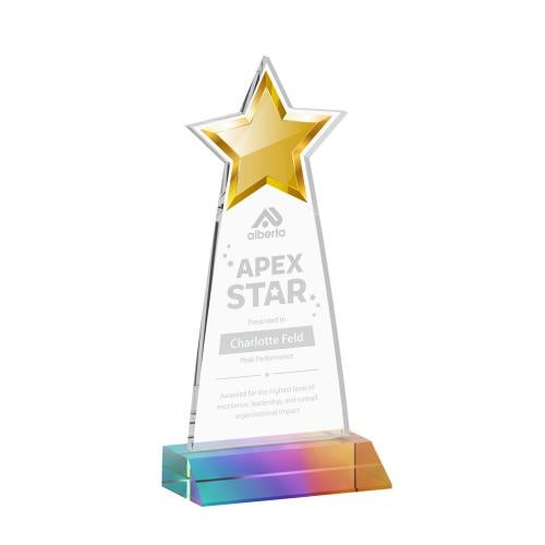 Corporate Awards - Crystal Awards - Starlite Prismatic Star Crystal Award