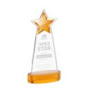 Starlite Amber on Alberton Base Star Crystal Award