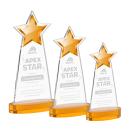 Starlite Amber on Alberton Base Star Crystal Award