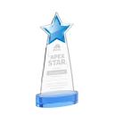 Starlite Sky Blue on Alberton Base Star Crystal Award