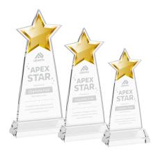 Starlite Clear on Hartford Base Star Crystal Award - Service Awards