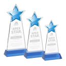 Starlite Sky Blue on Hartford Base Star Crystal Award