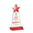 Starlite Full Color Red Star Crystal Award