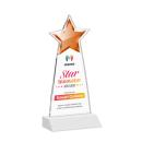 Starlite Full Color White Star Crystal Award