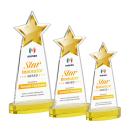 Starlite Full Color Gold on Alberton Base Star Crystal Award