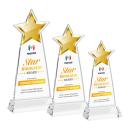 Starlite Full Color Clear on Hartford Base Star Crystal Award