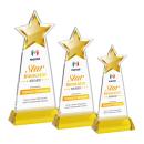 Starlite Full Color Gold on Hartford Base Star Crystal Award
