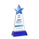 Starlite Full Color Blue on Hartford Base Star Crystal Award