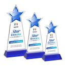 Starlite Full Color Blue on Hartford Base Star Crystal Award