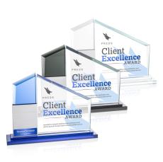 Castlewood Full Color Silver Crystal Award - Crystal Awards